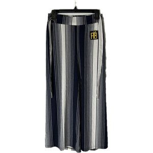 Aulin'e Collection Womens Accordion Pleated High Waisted Wide Leg Palazzo Pants